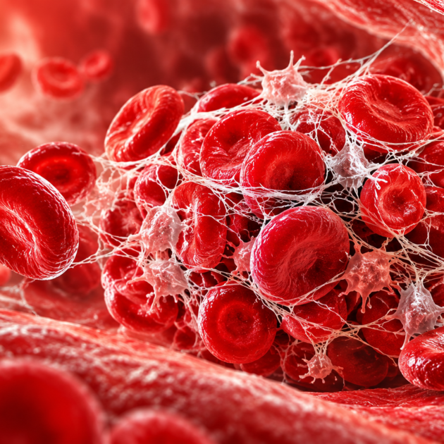 Fibrin Web Blood Clot Macro View